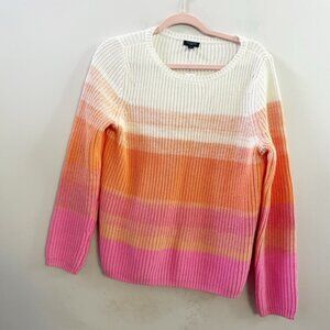 Talbots ombré pink sweater new medium petite